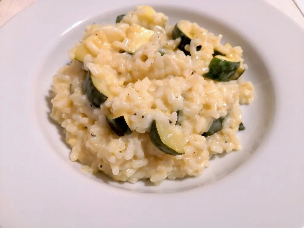 Photo of Simple courgette and lemon risotto