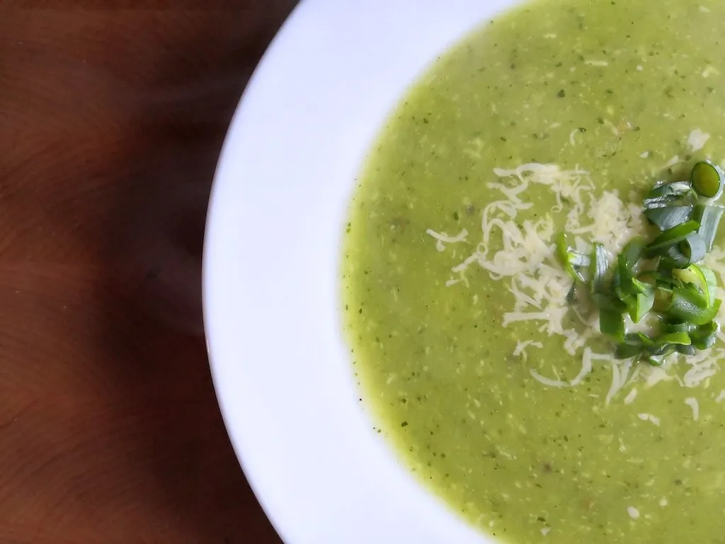 Photo of Courgette, potato and cheddar soup
