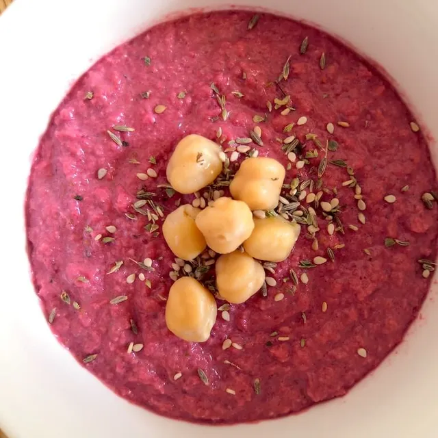 Photo of Excellent and versatile beetroot hummus