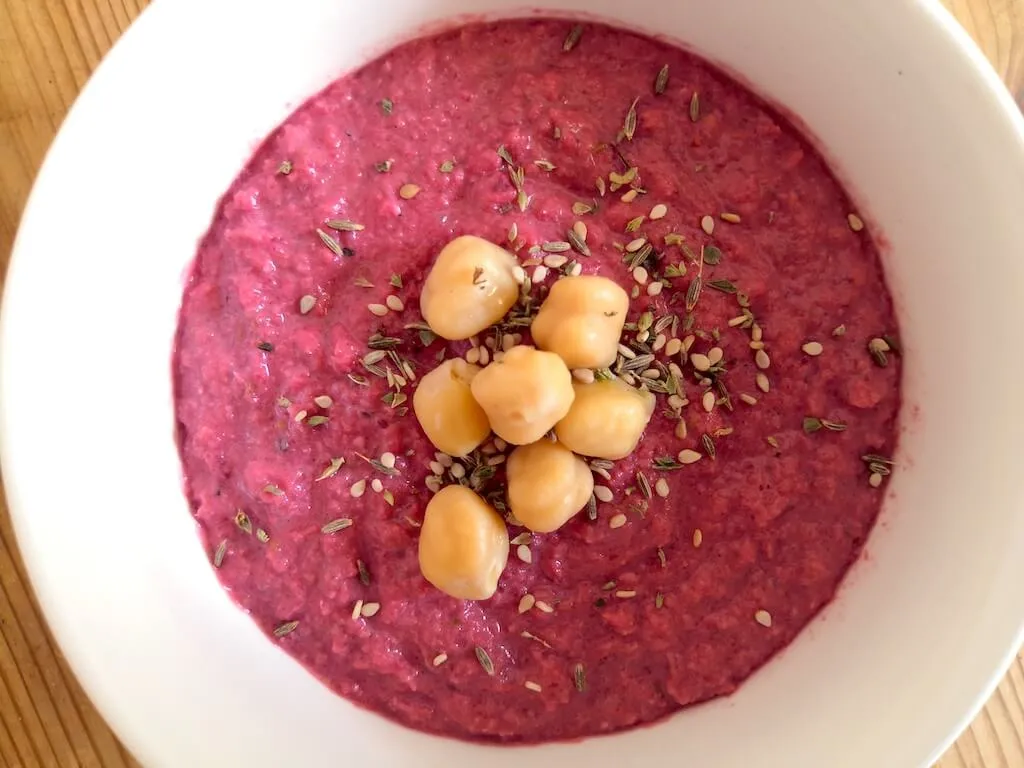 Photo of Excellent and versatile beetroot hummus