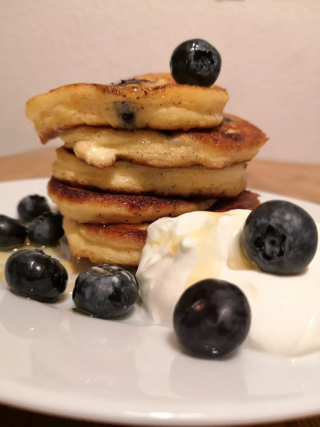 Photo of Fluffy blueberry and ricotta pancakes