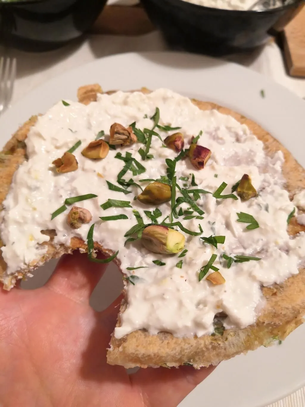Photo of Flatbreads with lemon thyme ricotta
