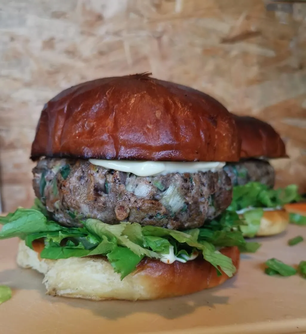 Photo of Try this simple salmon burger by Jacques Pépin