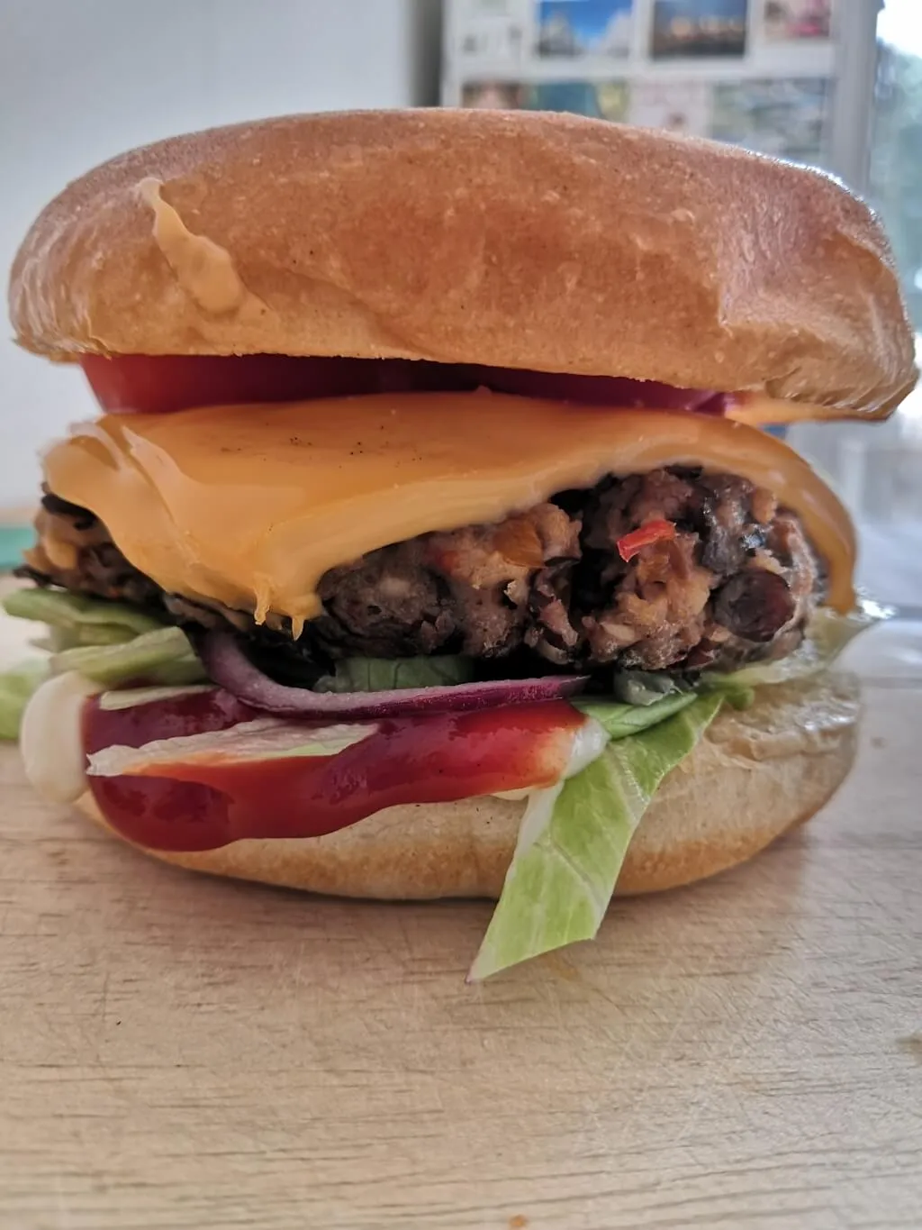 Photo of Vegetarian Black bean burgers
