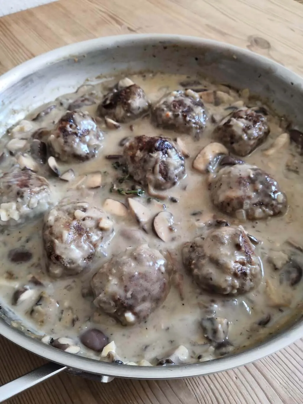 Photo of Swedish meatballs with mushroom sauce