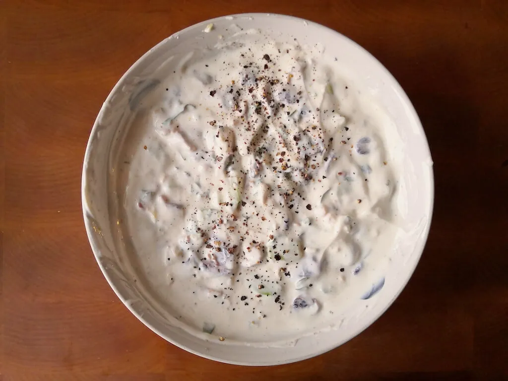Photo of Great side: Persian herb and cucumber yoghurt