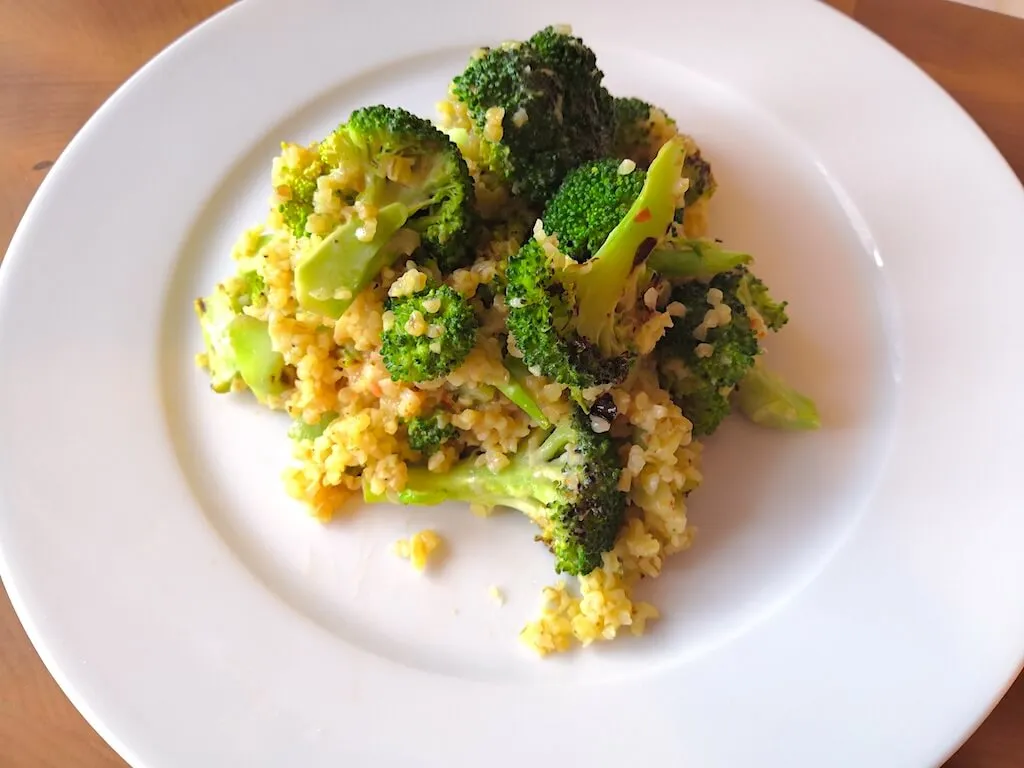 Photo of Chargrilled broccoli and bulgur salad