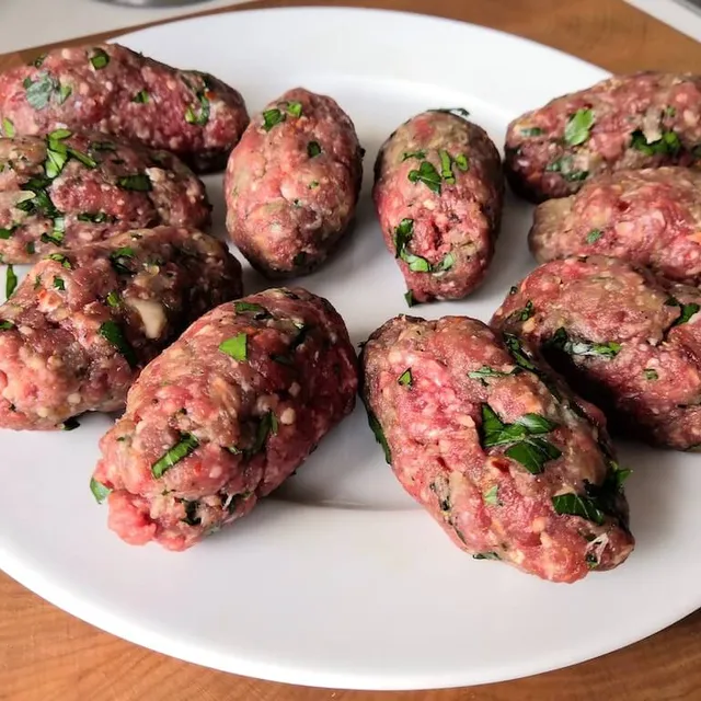 Photo of Turkish köfte or spiced minced beef