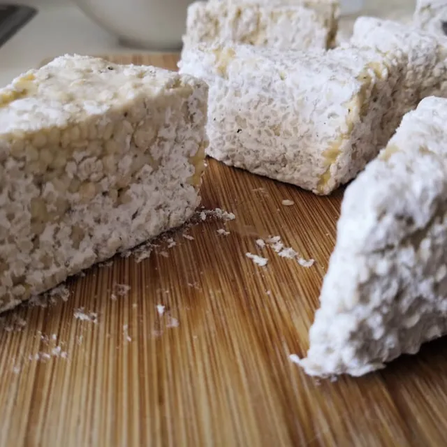 Photo of Sesame-crusted tofu with gingery noodles