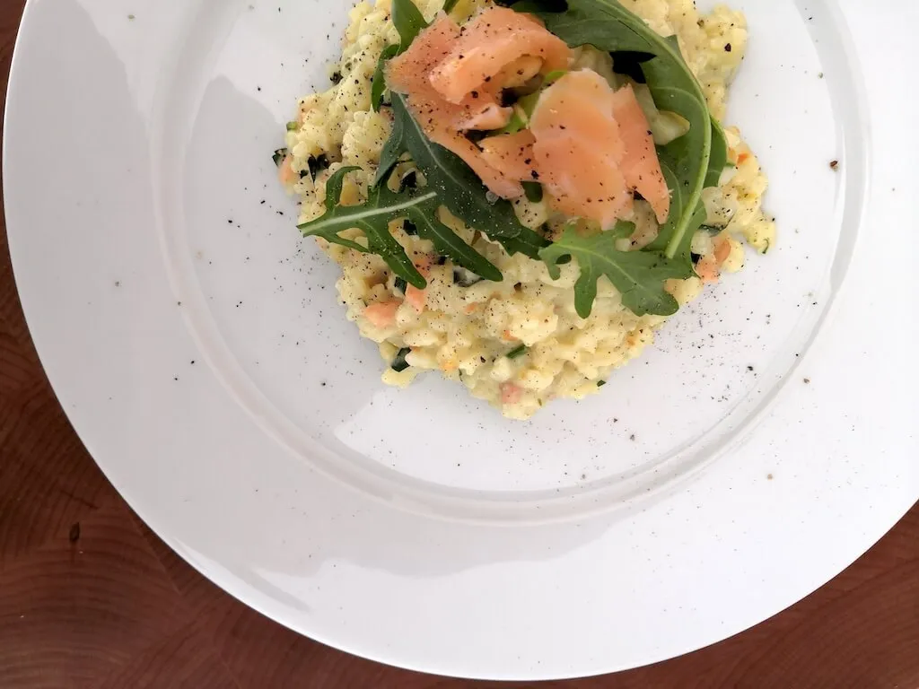 Photo of Smoked salmon and lemon risotto