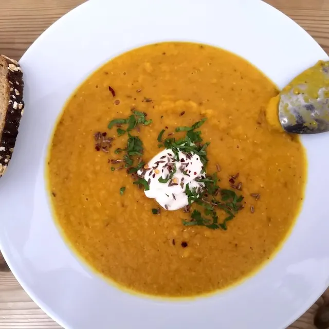 Photo of Impressive spiced carrot and lentil soup