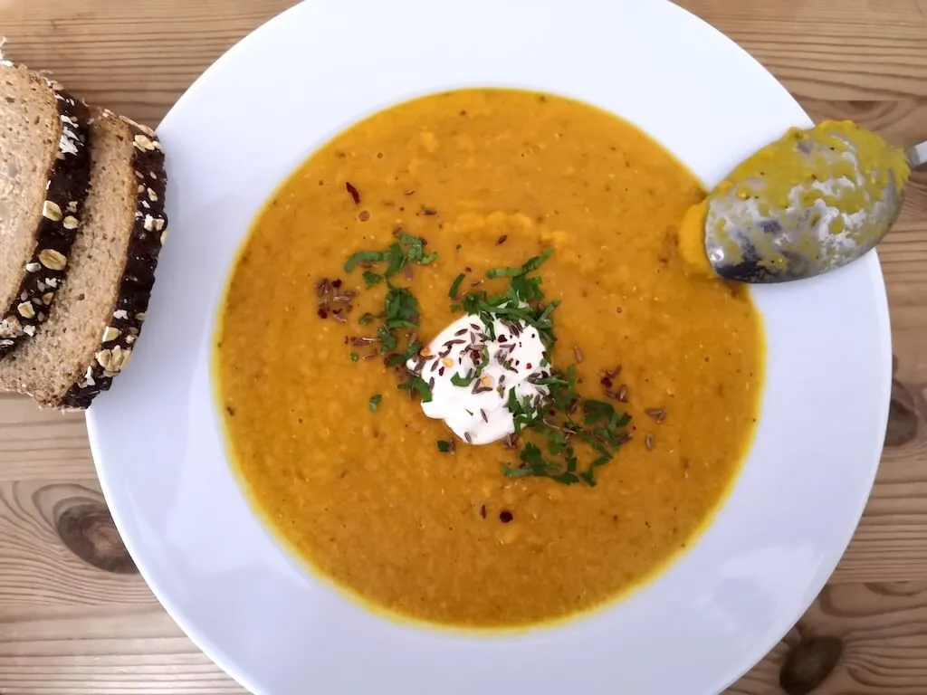Photo of Impressive spiced carrot and lentil soup