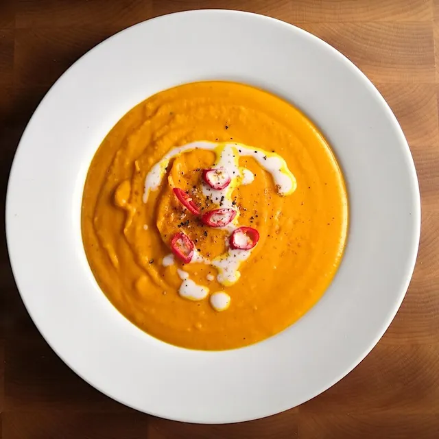Photo of Extremely creamy Thai pumpkin soup