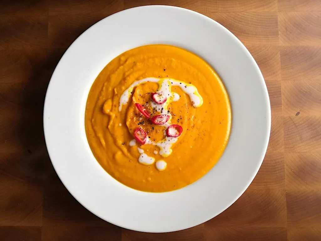 Photo of Extremely creamy Thai pumpkin soup